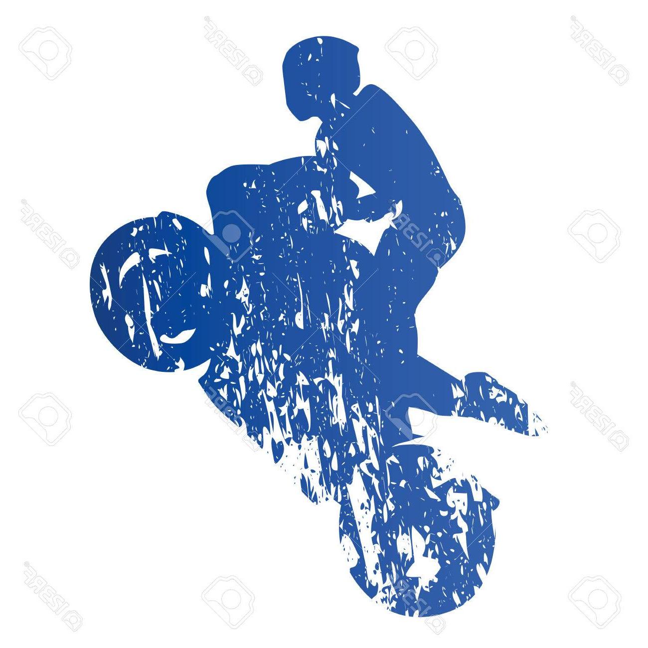 1300x1300 Best Free Motorcycle Rider Wheelie Abstract Grungy Vector