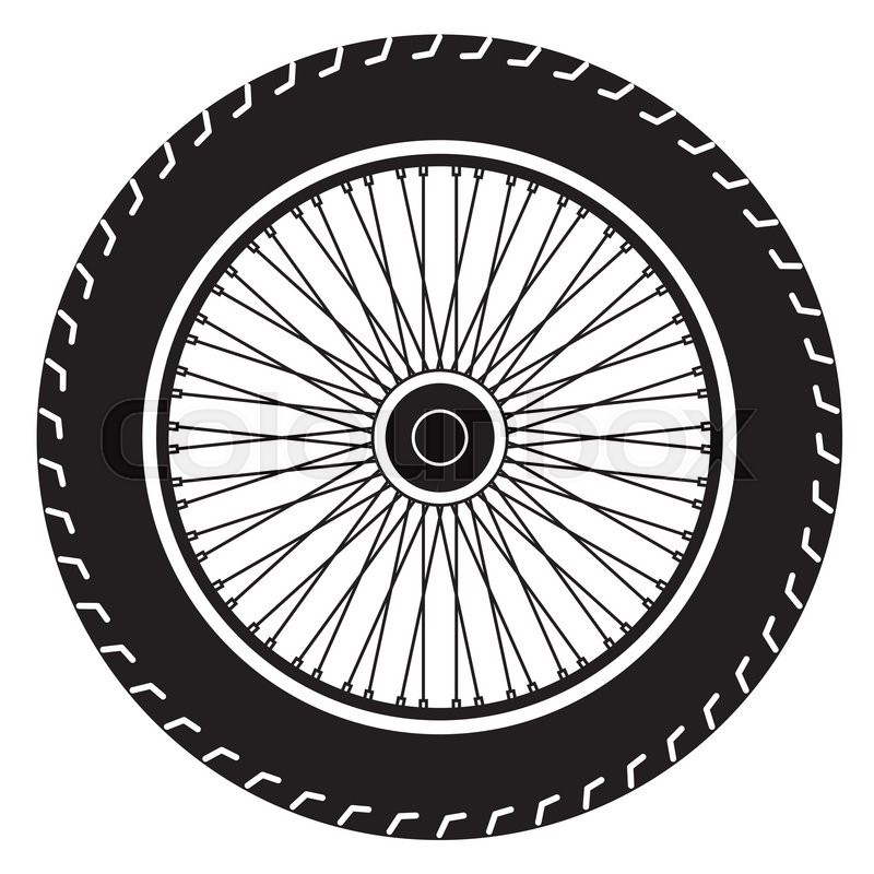800x800 Image Of Wheel Vector Isolate On White Stock Vector Colourbox