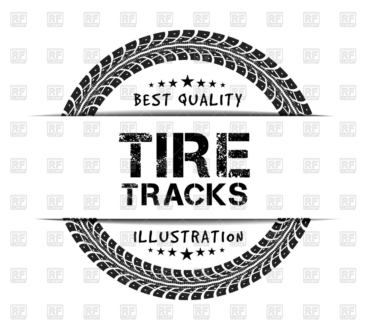 1200x1083 Tire Track Stamp Vector Image Vector Artwork Of Design Elements