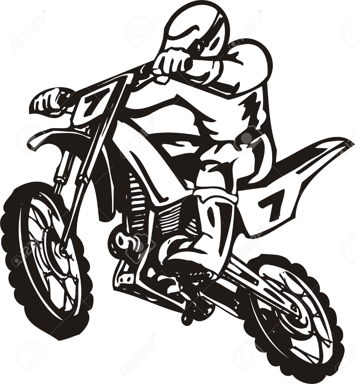 1203x1300 8777265 Biker On Motorcycle Vector Illustration 19