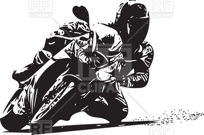 400x265 Extreme Motocross Racer By Motorcycle Vector Image Vector
