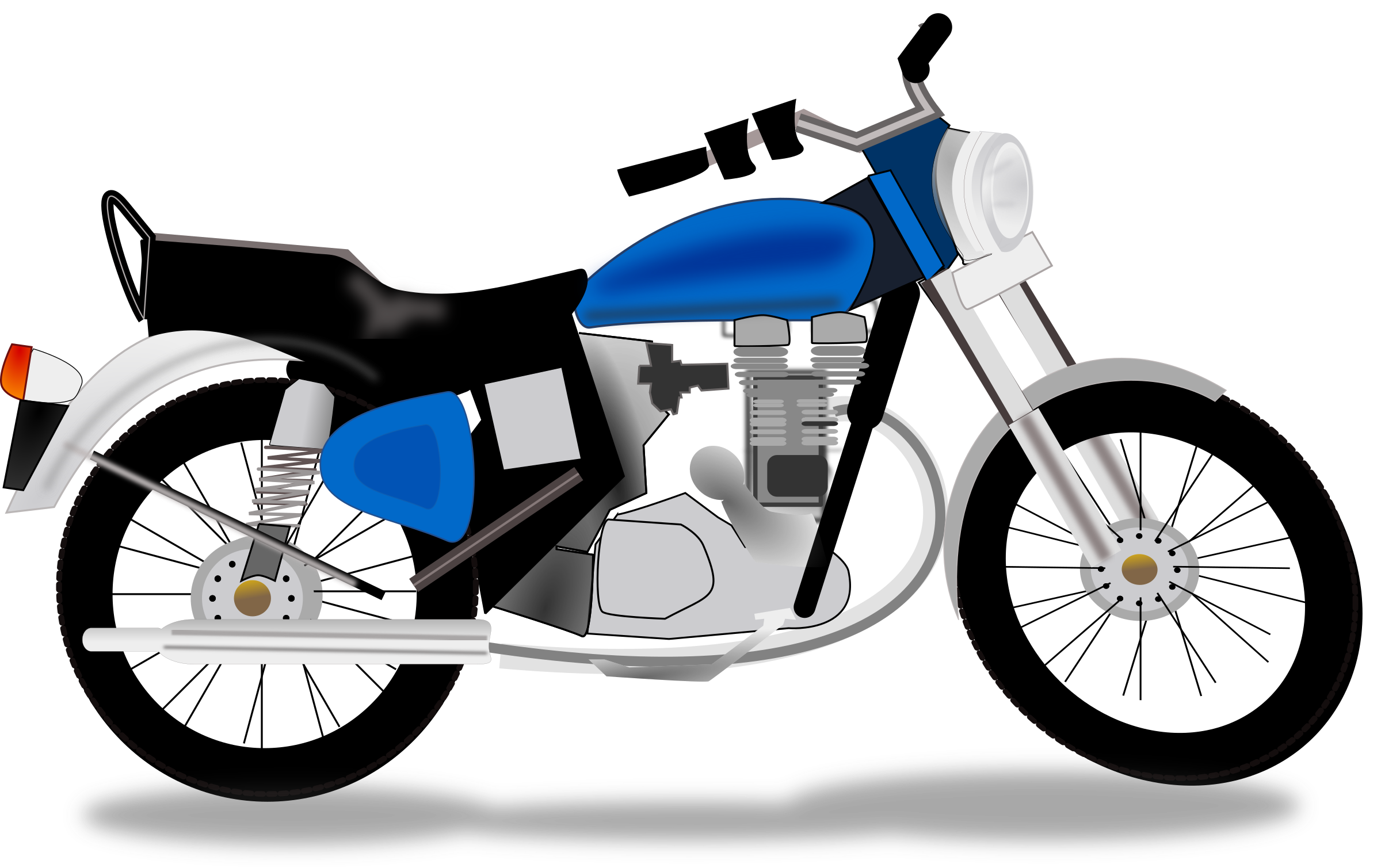 2400x1509 Motorcycle Vector Art Image