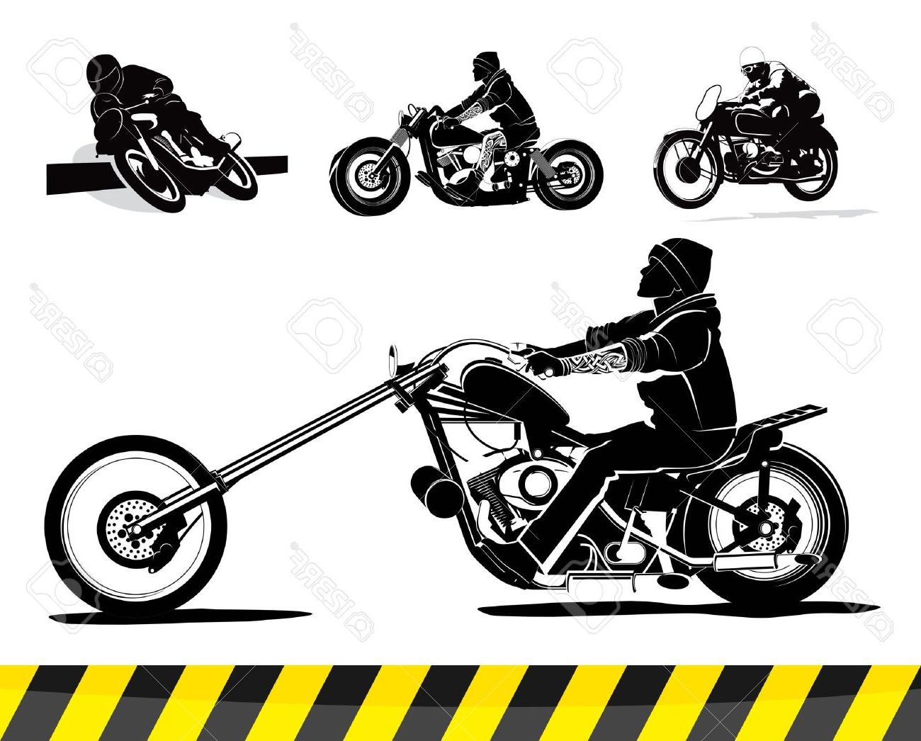 1300x1046 Unique Vintage Motorcycle Vector Background Illustration Design