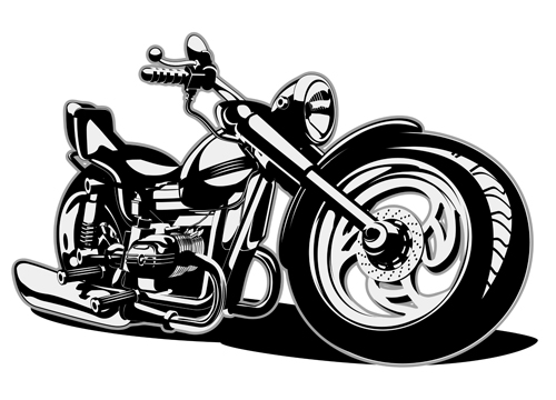 500x360 Vintage Motorcycle Illustration Design Vector 01 Free Download