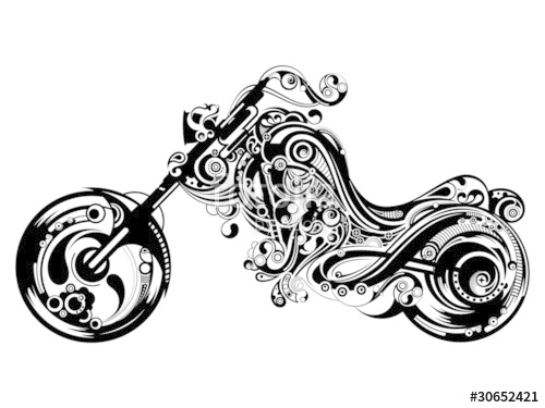 500x375 Motorcycle Vector Oriental Stock Image And Royalty Free Vector