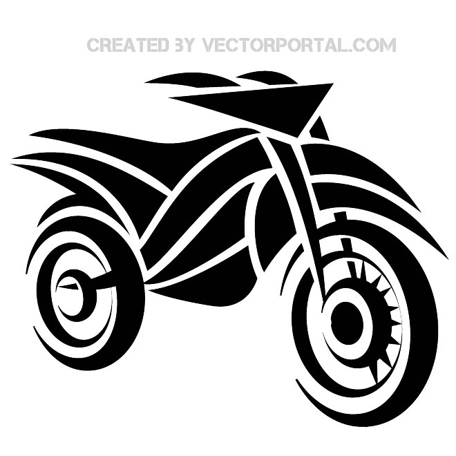 660x660 Motorbike Tribal Image Free Vector 123freevectors