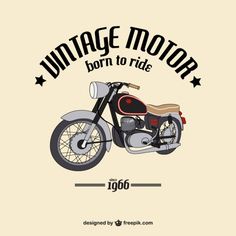 236x236 Retro Motorcycle Vector Free Vector Free Grapic Eelements