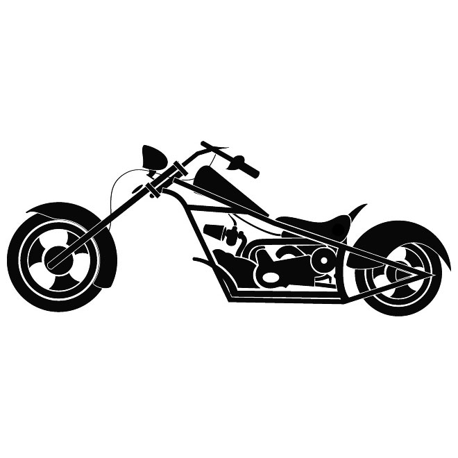 660x660 Motorcycle Long Forks Free Vector 123freevectors