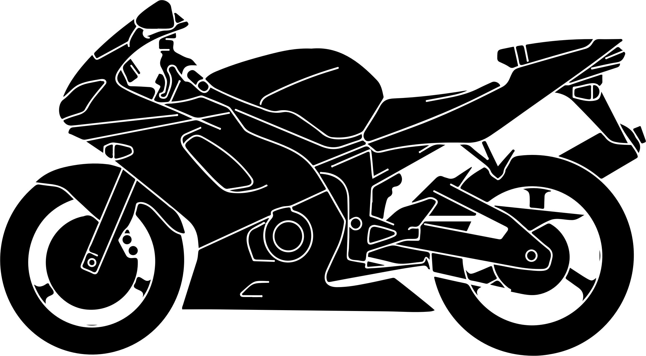 2266x1250 Motorcycle Silhouette Vector Icons Png