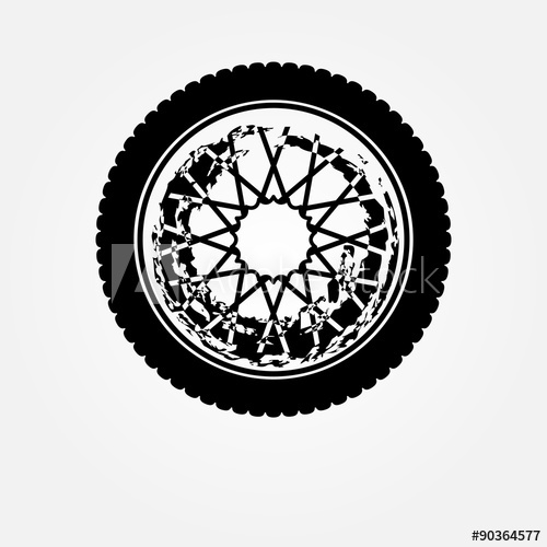 500x500 Grunge Motorcycle Wheel