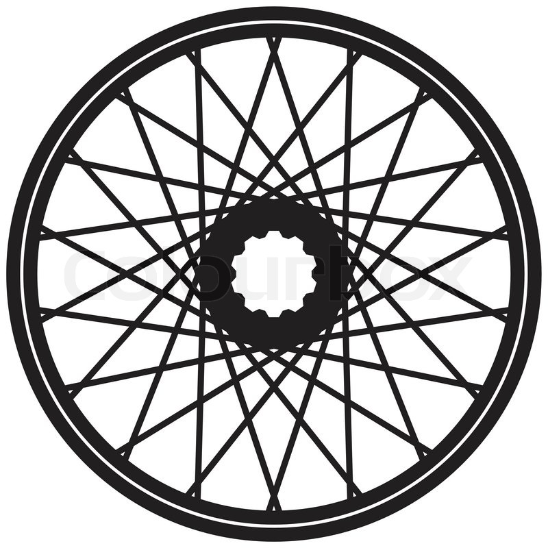 800x800 Bicycle Wheel, Vector Format Stock Vector Colourbox