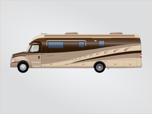 500x376 Class C Motorhome Vector Illustration Public Domain Vectors