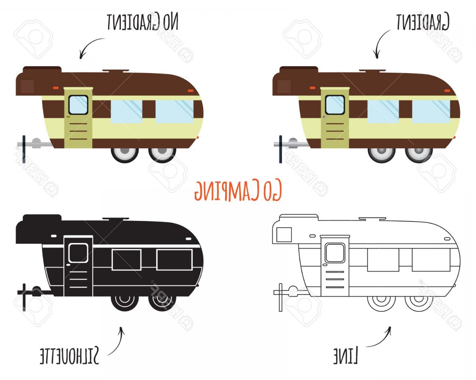1560x1248 Photostock Vector Rv Motorhome Trailer And Caravan Park Logo Icon