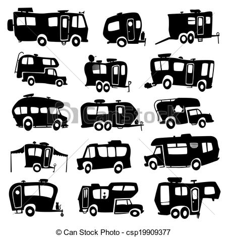 450x470 Rv Vector Clipart