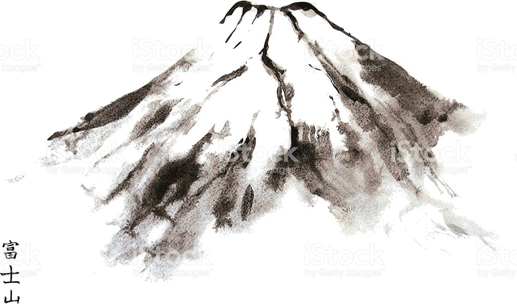 1024x602 Mount Fuji Clipart Painting