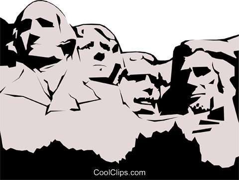 480x363 Mount Rushmore Royalty Free Vector Clip Art Illustration Arch0218