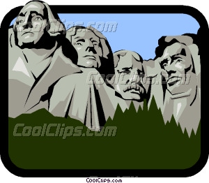 300x262 Mount Rushmore Vector Clip Art