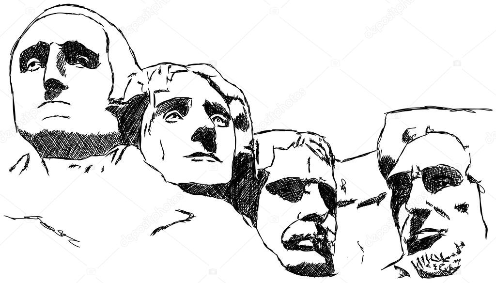 Mount Rushmore Vector at GetDrawings | Free download