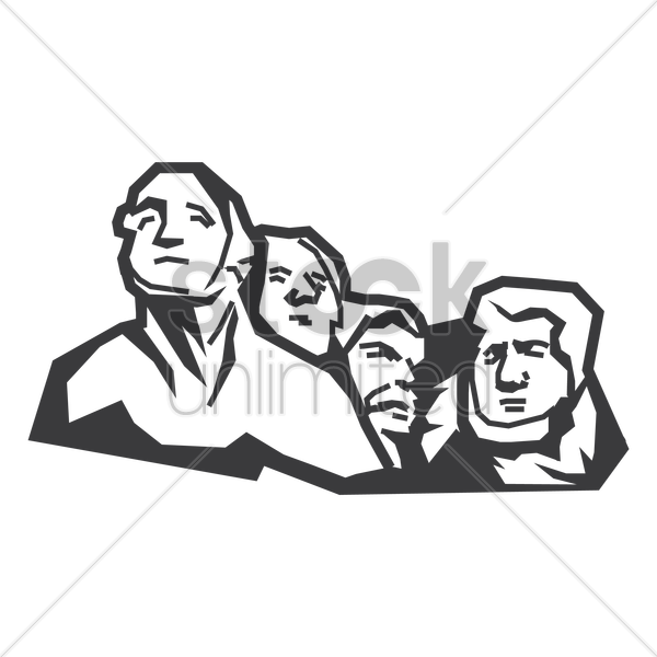 600x600 Mount Rushmore Vector Image