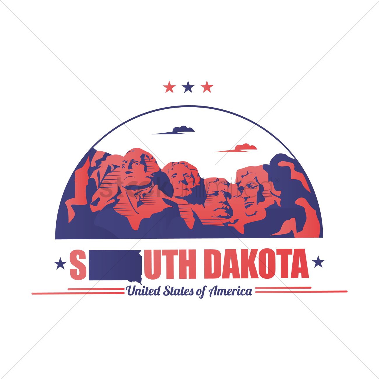 1300x1300 Mount Rushmore Vector Image