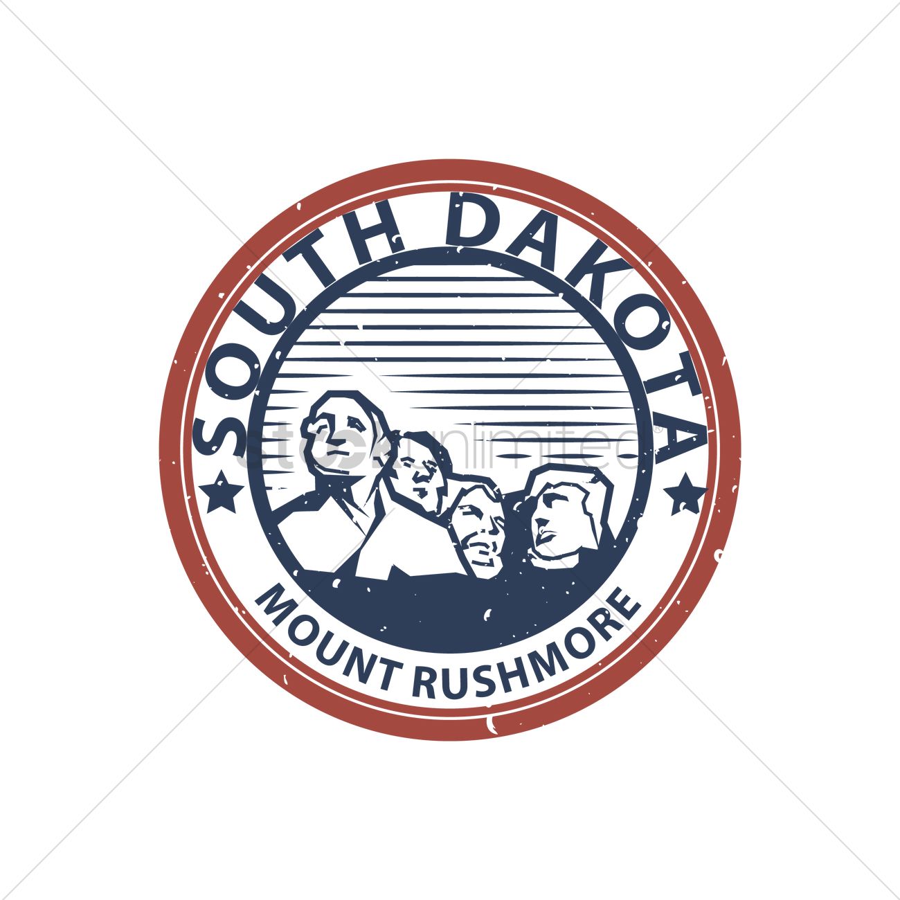 1300x1300 Mount Rushmore Vector Image