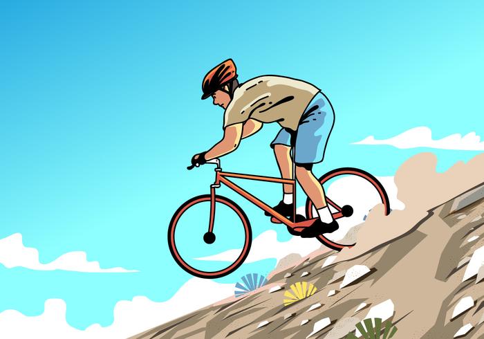 700x490 Mountain Bike Trail Vector