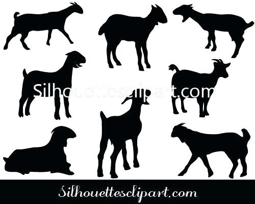 500x400 Goat Silhouette Clip Art Silhouette Of Goat Head In Profile