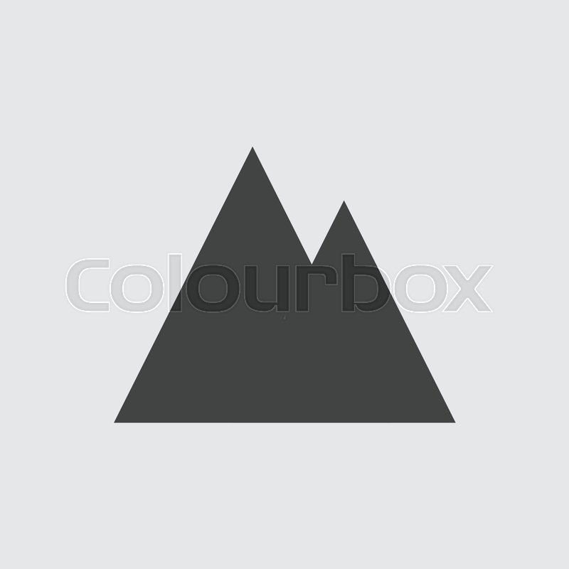 800x800 Mountain Icon, Vector Mountain Icon Eps10. Stock Vector Colourbox