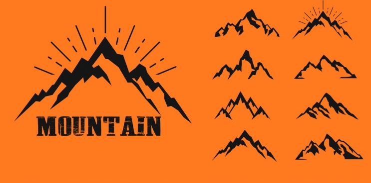 743x368 Mountain Icon Free Vector Download (23,681 Free Vector) For