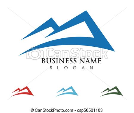 450x380 Mountain Icon Logo Business Template Vector.