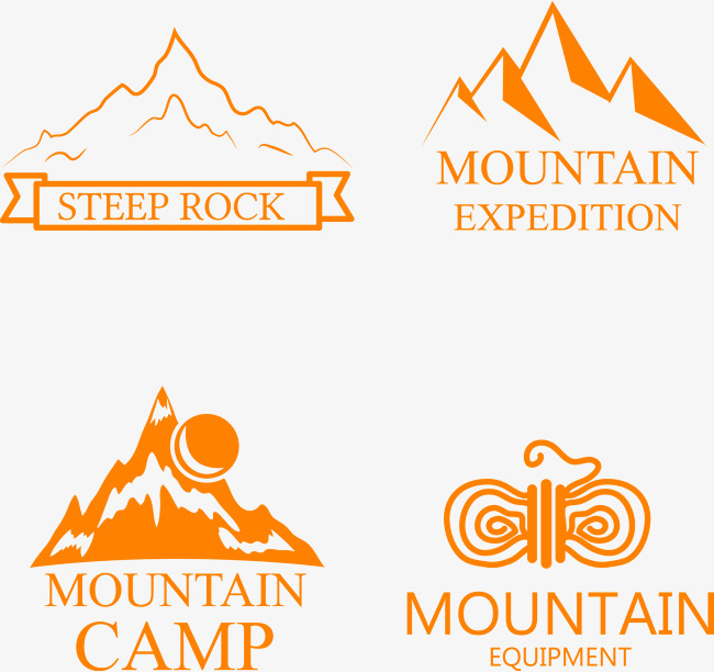 650x612 Orange Mountain Icon, Orange Vector, Mountain Vector, Icon Vector