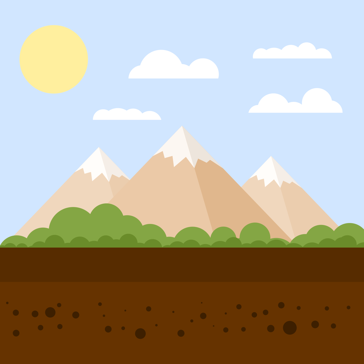 1500x1500 Vector For Free Use Mountain Landscape Vector