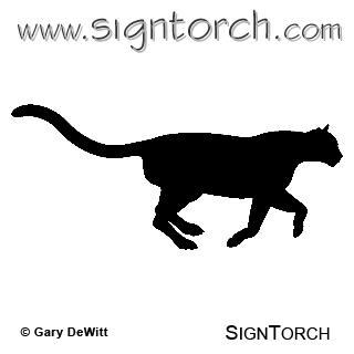 320x320 Mountain Lion 4 Signtorch, Turning Images Into Vector Cut Paths.