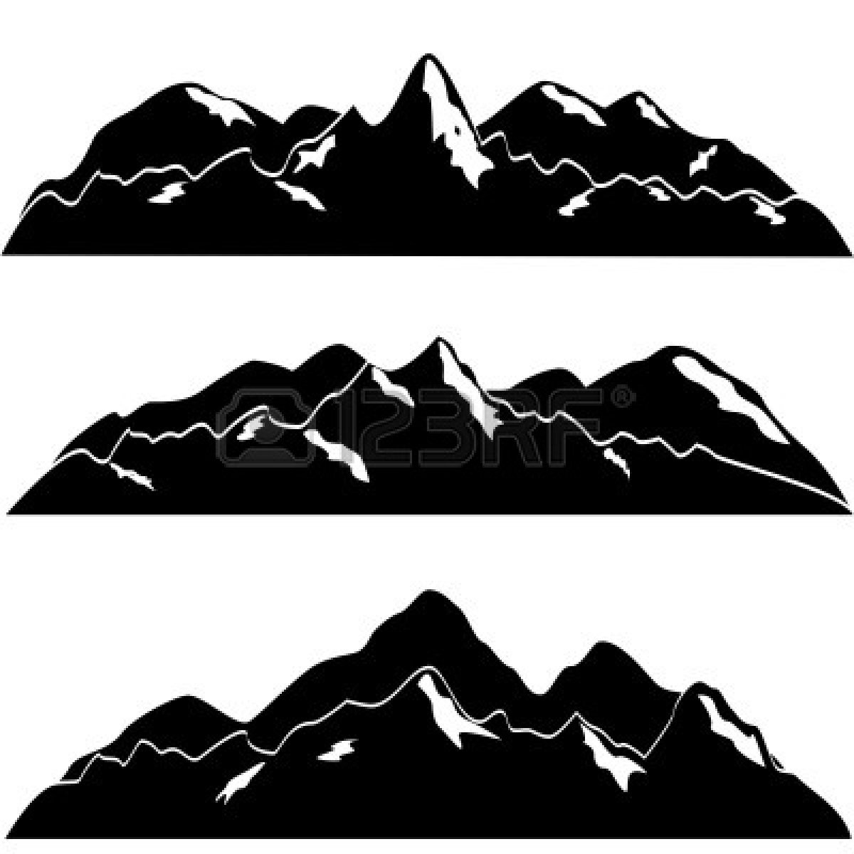 1200x1200 Mountain Peak Vector Clipart Panda
