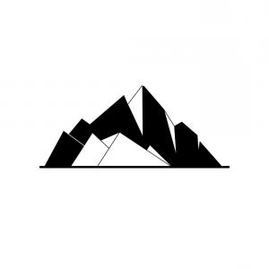 300x300 Mountain Vector Silhouette Nature Outdoor Rocky Snow Ice Top