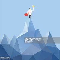 200x200 Businessman Go To The Top Of Mountain Vector Stock Vectors