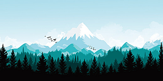 520x260 Mountain Vector Background Photos, 13 Background Vectors And Psd