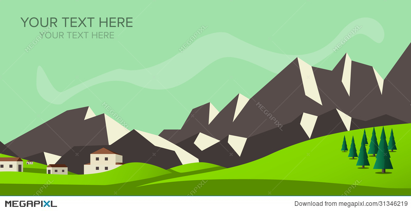 800x410 Banner Mountain Vector Image Illustration 31346219