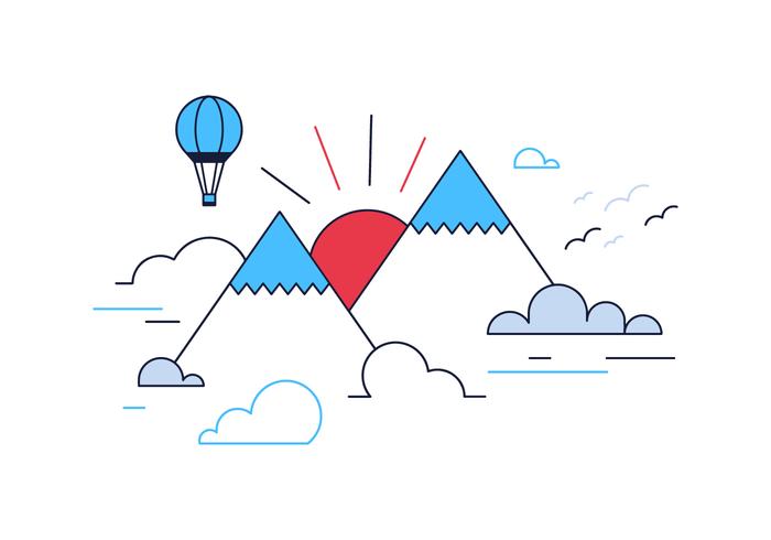 700x490 Free Mountain Vector
