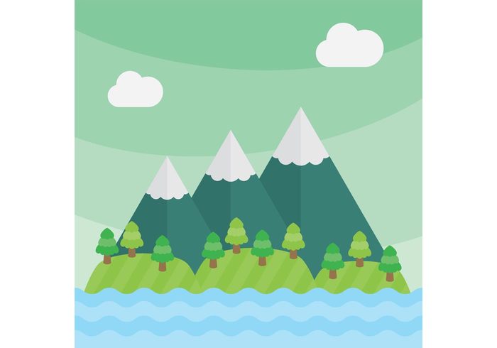 700x490 Mountain Vector Landscape Free Vectors Ui Download