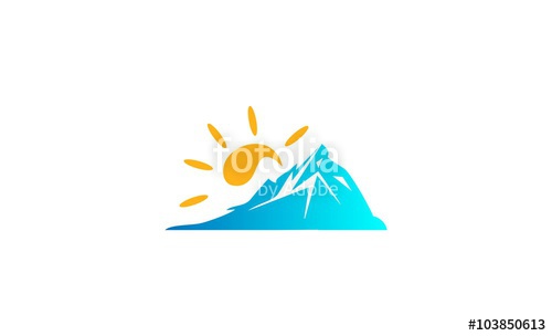 500x304 Sun Mountain Vector Logo Stock Image And Royalty Free Vector