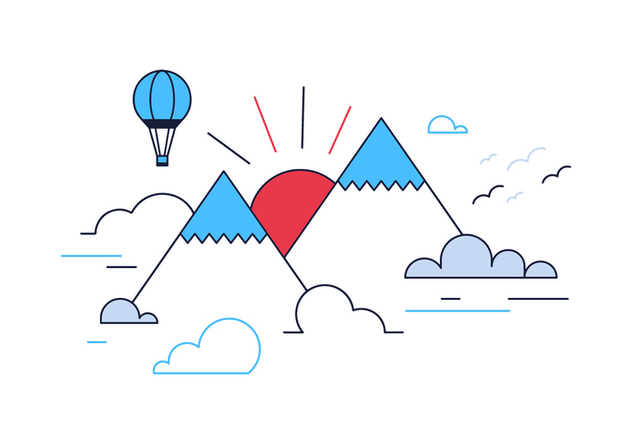 632x443 Free Mountain Vector Free Vector Download 375875 Cannypic