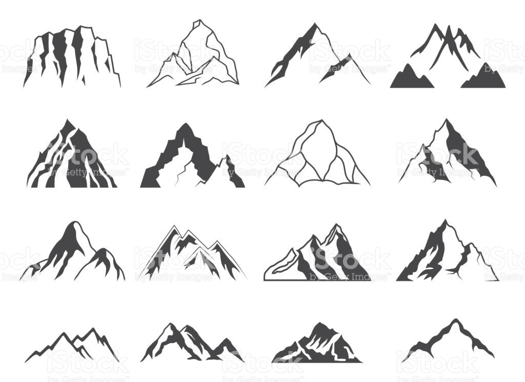 1024x745 Mountain Vector Free Download Set Of Sixteen Vector Mountain