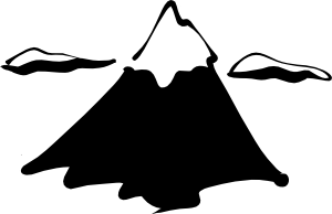 300x194 Sneptune Mountain In Ink Clip Art