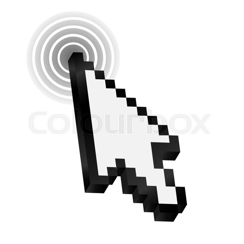 800x800 Mouse Arrow Cursor Vector Illustration Stock Vector Colourbox