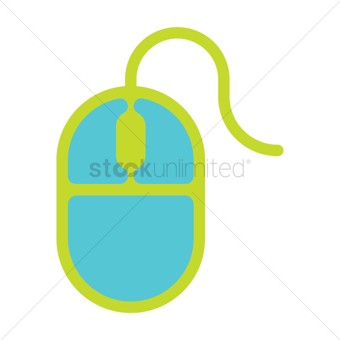 1300x1300 Optical Mouse Icon Vector Image