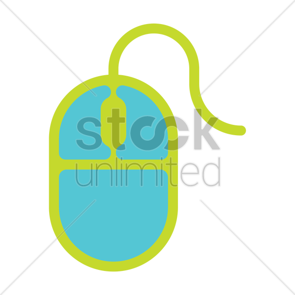 600x600 Optical Mouse Icon Vector Image