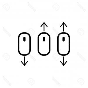 300x300 Scroll Down Computer Mouse Icon Vector Orangiausa