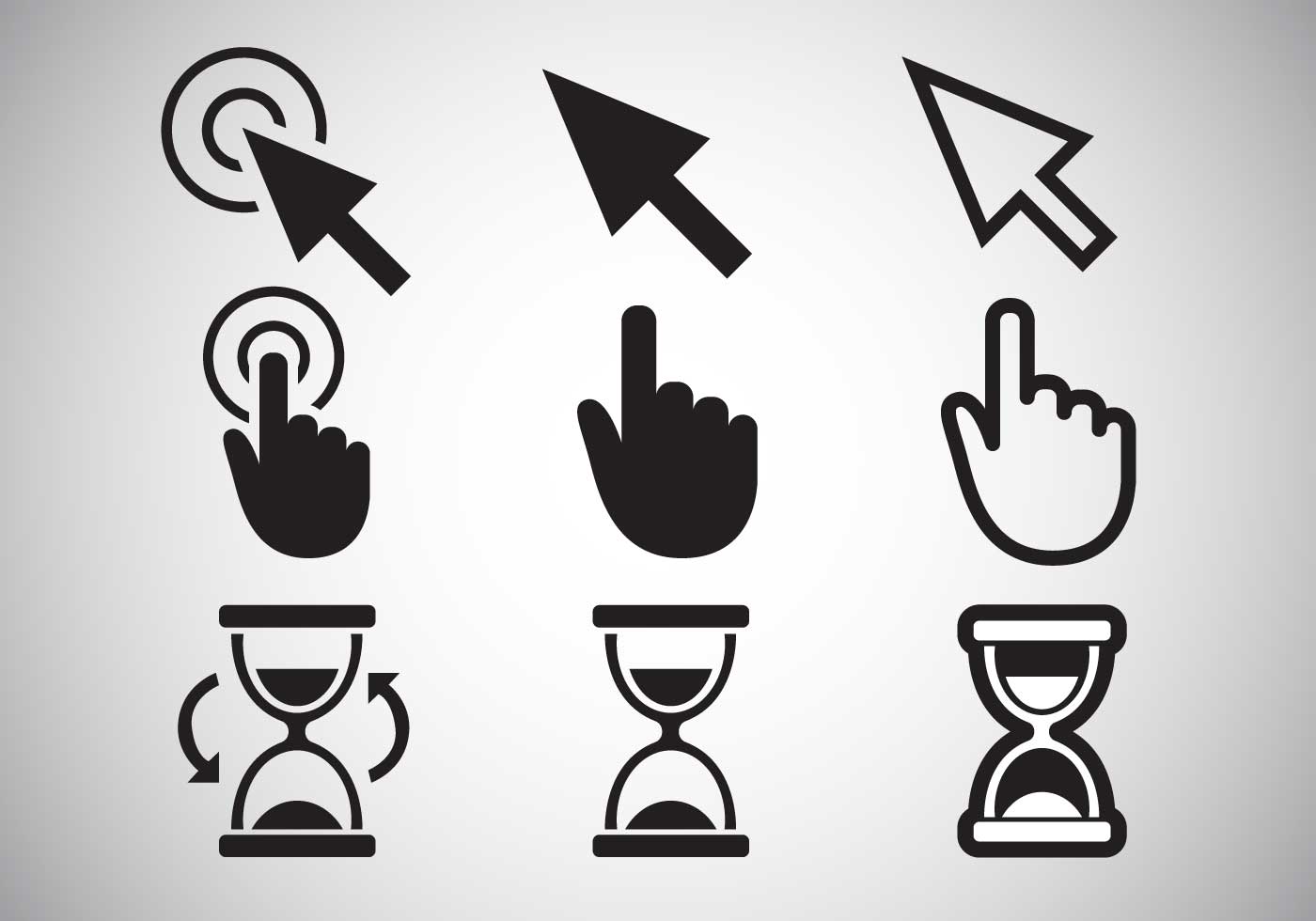 1400x980 Pointer Free Vector Art