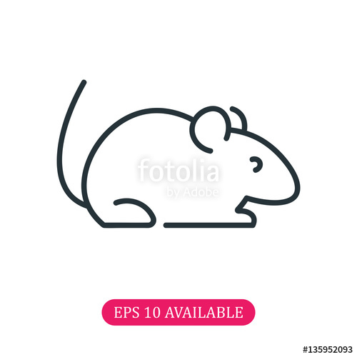 500x500 Mouse Animal Icon Vector Stock Image And Royalty Free Vector